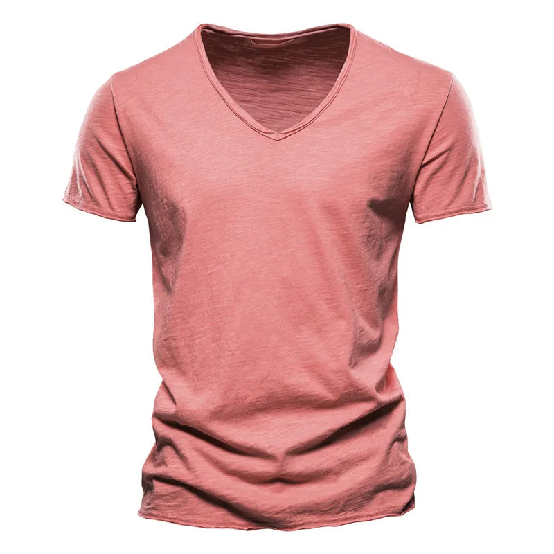 Antibes Cotton V-neck Shirt