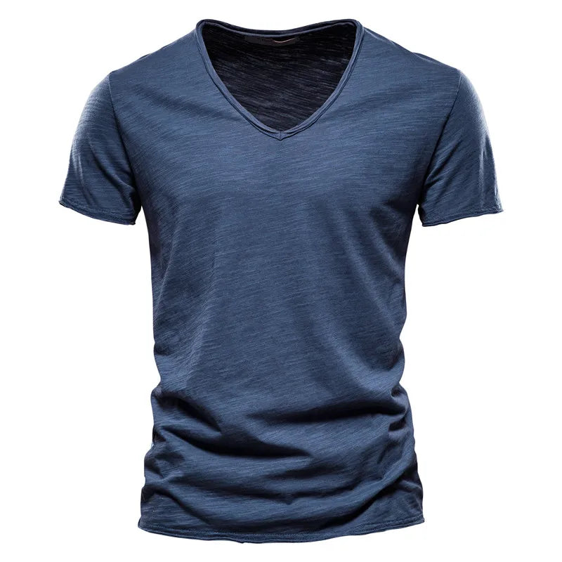 Antibes Cotton V-neck Shirt
