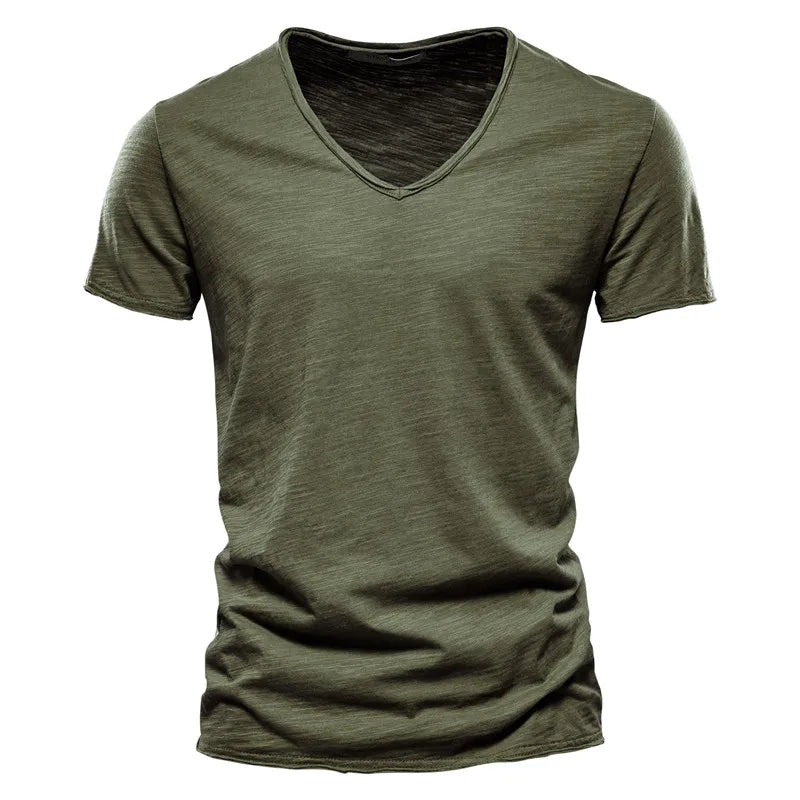 Antibes Cotton V-neck Shirt