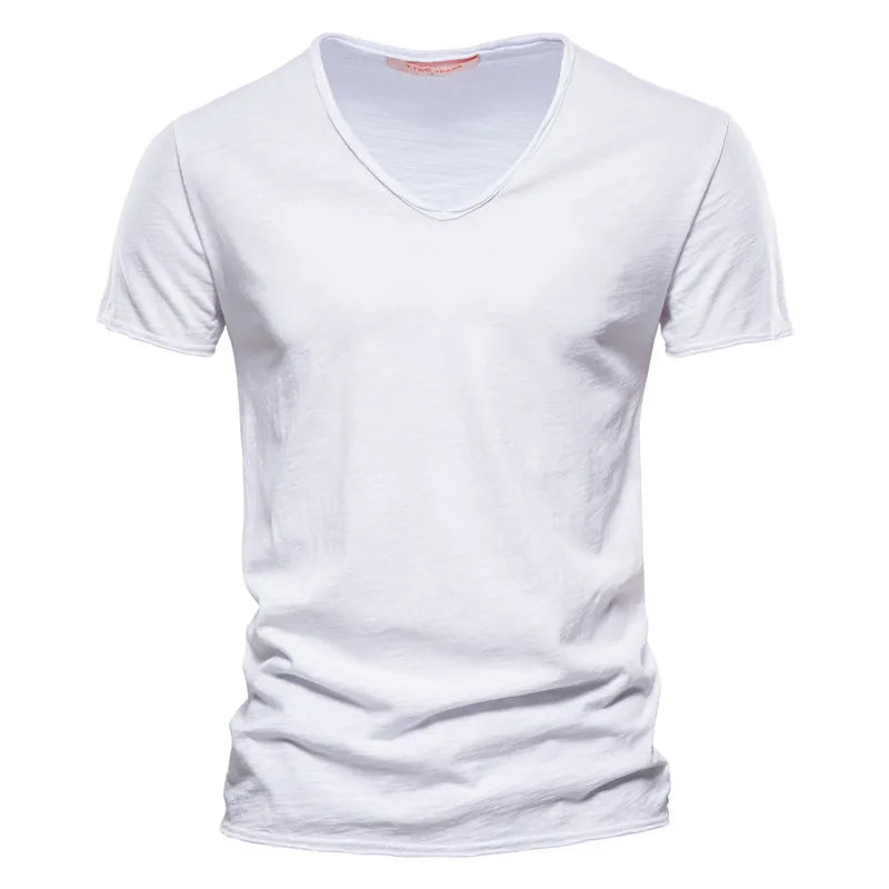 Antibes Cotton V-neck Shirt