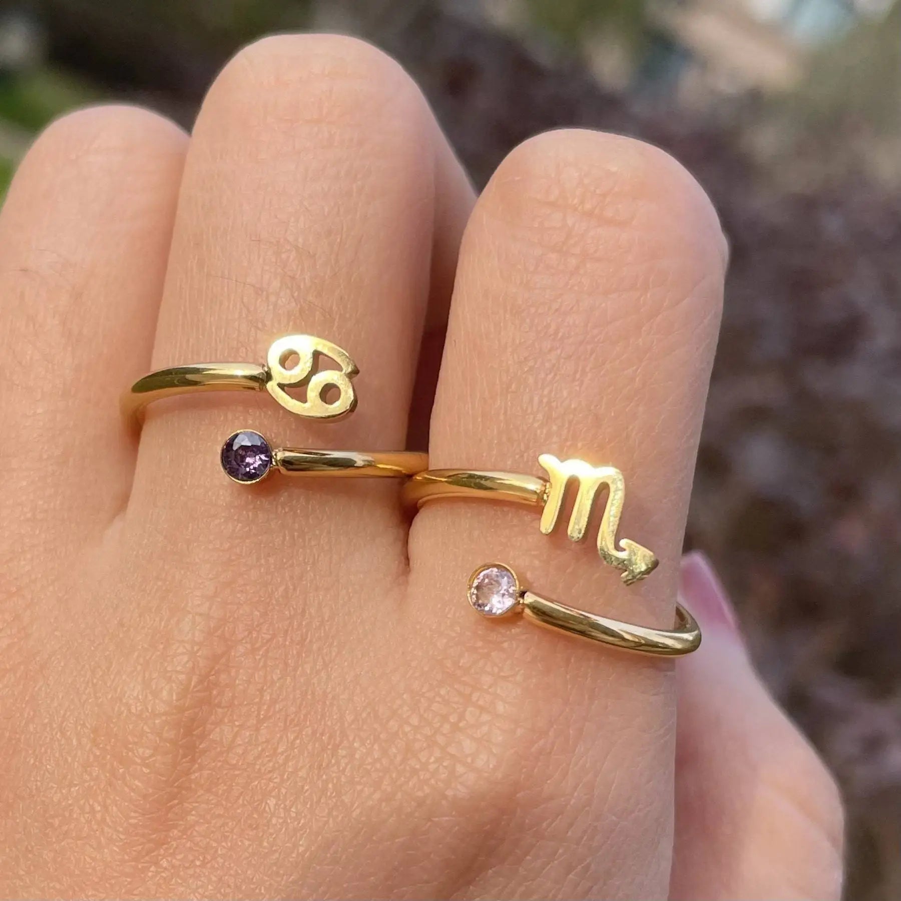 Personalized Zodiac Birthstone Ring (Buy 1 Get 1 Free)