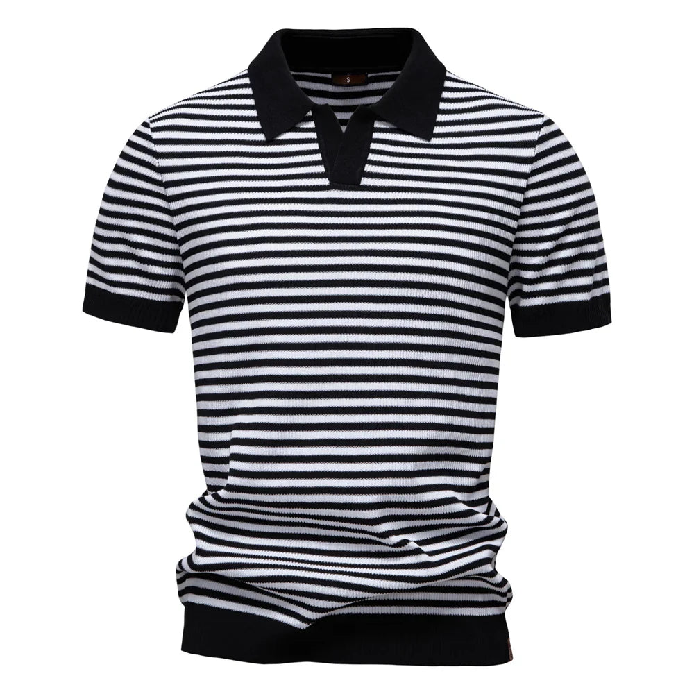 Milan Striped Polo Shirt