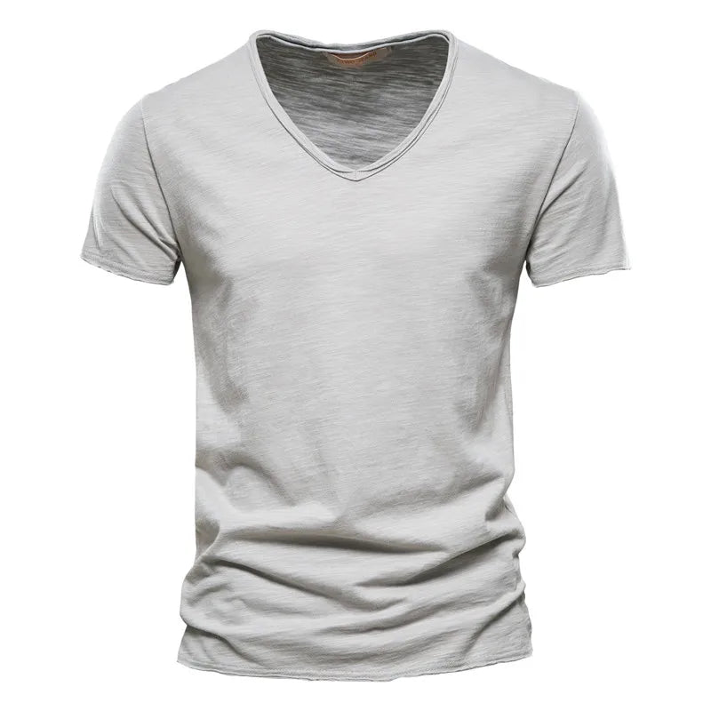 Antibes Cotton V-neck Shirt