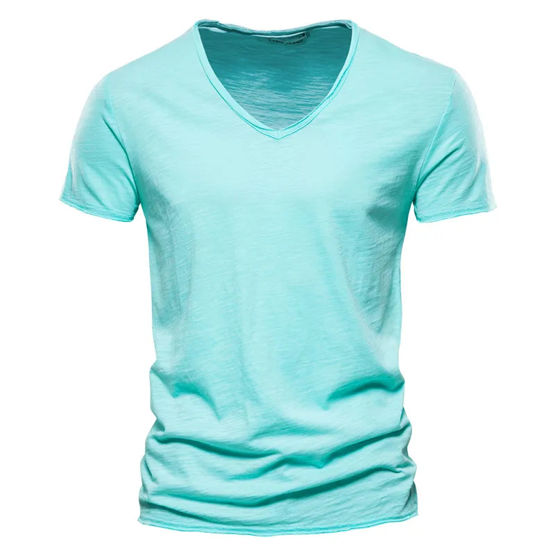 Antibes Cotton V-neck Shirt