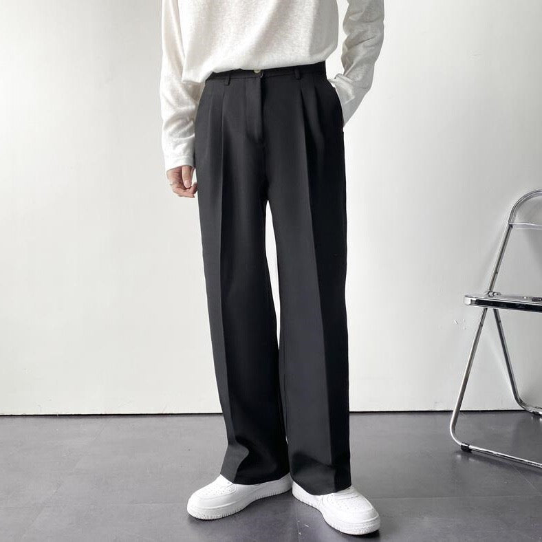 Hamptons Wide Pleated Trousers