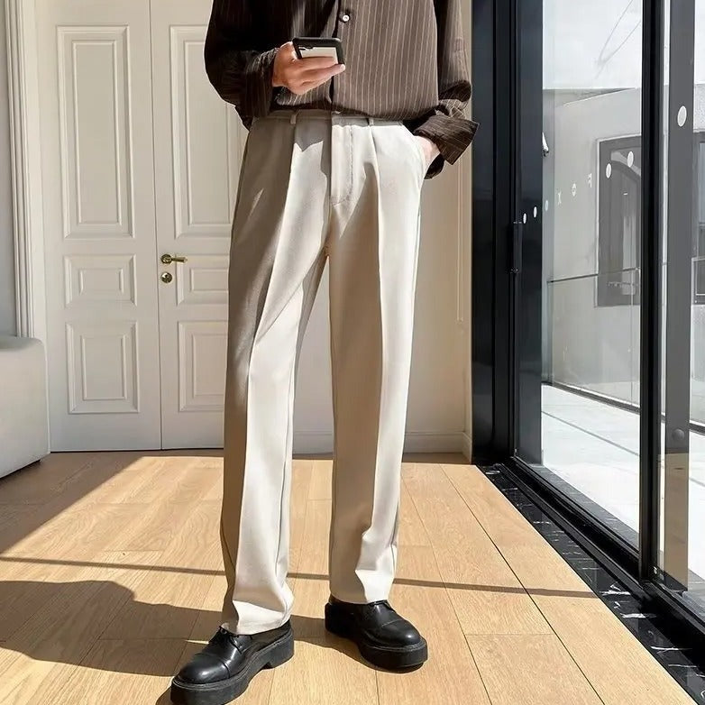 Hamptons Wide Pleated Trousers