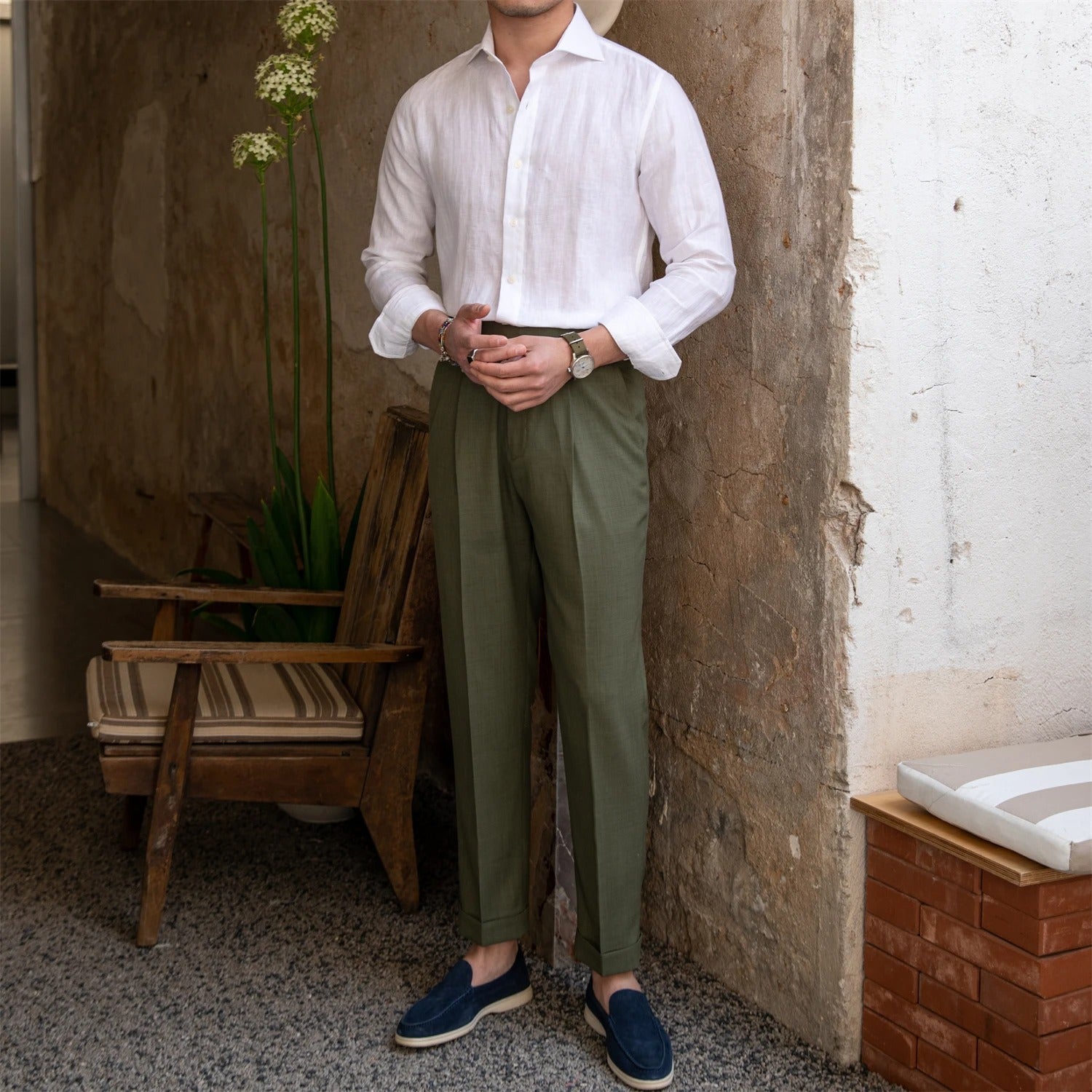 Florence Linen Dress Shirt